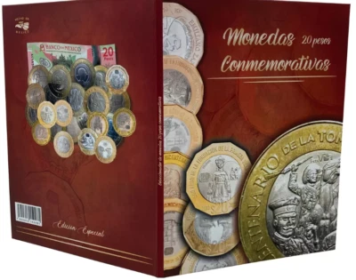 Album Coleccionador para monedas Veinte Pesos Mexico Reciente edicion - Image 1 of 4