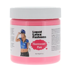 Fluorescent Pink 4 Fl Oz Liquid Latex Body Paint, GLOWS UNDER BLACKLIGHT! - Picture 1 of 7