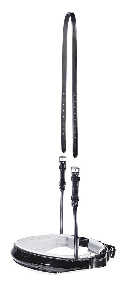 Reithalfter MAILAND-KANDARE rund genäht, weiß unterlegt - Bild 1 von 1