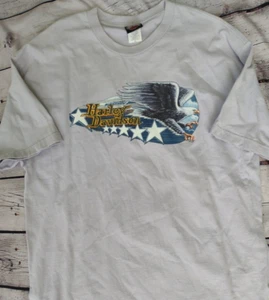 Harley Davison T-Shirt Grand Island, NE - Size XL - light gray, Eagle - Picture 1 of 4