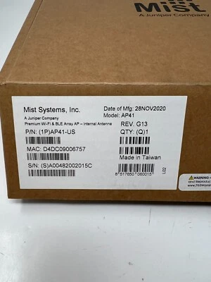 Mist Systems AP41 AP41-US Internal Antenna Wireless Access Point - JV L3C NEW - Image 1 of 2