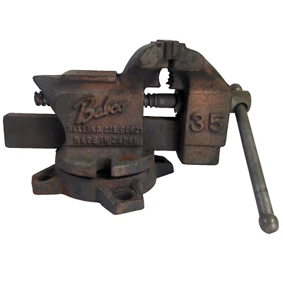 Vintage BABCO No. 35 Swivel Anvil Bench Vise 3 5/8" Jaws Just under 12 lbs Vice - Image 1 of 4