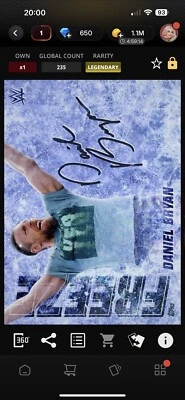 Daniel Bryan 235cc LegendaryFreeze Signature 2021  WWE Topps Slam Digital - Image 1 of 3