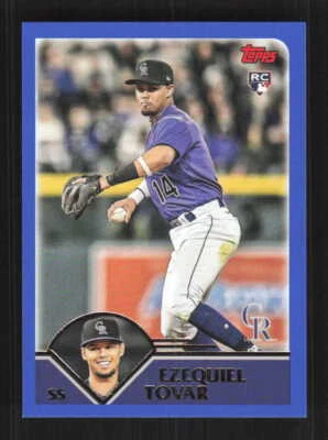 Ezequiel Tovar RC 2023 Topps Archives   Colorado Rockies #217 - Image 1 of 2