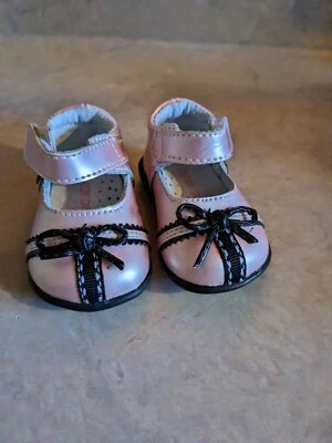 One Ruby Lane Baby Mary Janes Shoes Size 2 Newborn Fancy Baby Girl Shoes - Image 1 of 4