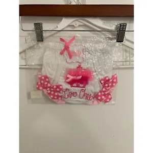 Mud Pie Baby Girls Newborn "I'm One" Bloomer, Pink/White, 9-12 Months - Picture 1 of 2