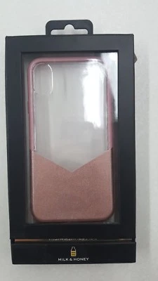 Funda Carcasa Milk and Honey Suit Up Series para Apple iPhone X 10 - Transparente/Rosa Nueva Foto 1 de 3