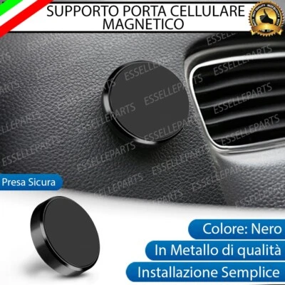 PORTA CELLULARE IN METALLO NERO MAGNETICO PORTACELLULARE PER MINI CLUBMAN F54 - Immagine 1 di 4