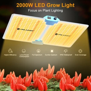 2000W Grow Light Full Spectrum Samsung 281B LEDs Fit for All Stages Veg Flower - Picture 1 of 11