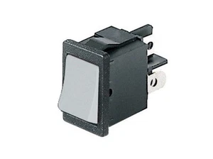 Wippschalter 220V 6A unipolar mit Taste weiß switch 12V 21x15mm - Bild 1 von 1