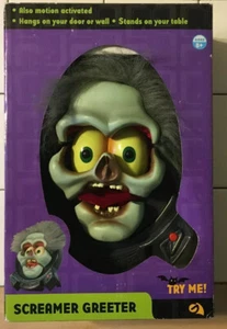 Gemmy Halloween Screamer Greeter Door Wall Hanging Animated Monster 2004 - Picture 1 of 6