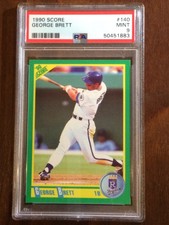 1993 Score — George Brett — 16th Year  — MINT PSA 9 — pop 126 (all grades)