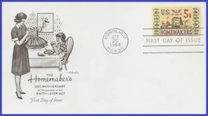 USA4 #1253 U/A ARTMASTER FDC Homemakers - Picture 1 of 1