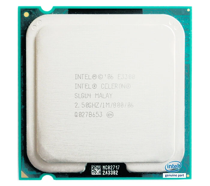 Intel Celeron Processor E3300 1M Cache, 2.50 GHz, 800 MHz FSB - Imagen 1 de 1
