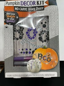 HALLOWEEN PUMPKIN DECOR KIT NO CARVE Boo Bling NEW IN BOX - Picture 1 of 9