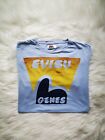 Evisu Genes   Y2k Baby Blue T Shirt   Size Medium   To Fit Up To A 40 Inch Chest