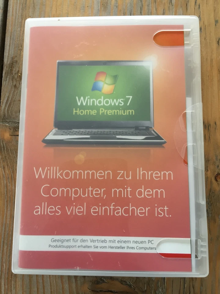 Windows 7 Home Premium, 64 bit SP1 /  DVD, Deutsch ,SB Ware mit MwSt Rechnung - Bild 1 von 2