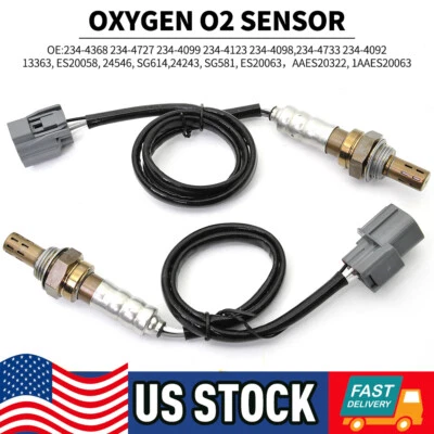 2PCS Sensor Oxygen O2 Front Sensor Rear For 2001-2005 Honda 1.7L Civic 234-4733 - Image 1 of 4