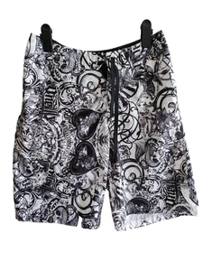 O'Neill Hawaii Beach Hawaiian Board Shorts Natación Talla 30 Negro Blanco Tribal Maui - Imagen 1 de 12