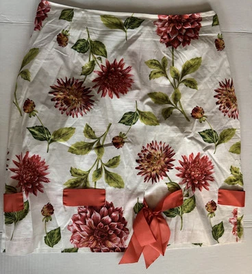 Saia Feminina Steven Stolman Studio Plus Size 16W, Repetir Flor de Dália, Fita - Imagem 1 de 4