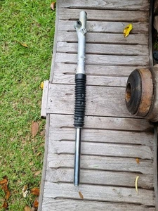 2004 HONDA Crf80f LEFT FRONT FORK SUSPENSION WITH RUBBER COVER TUBE OEM - Picture 1 of 4