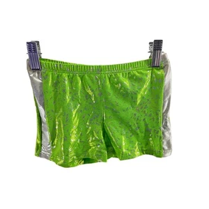 Wrappers Pantaloncini Sportivi Ragazze Verde Argento Metallizzato Ragazzo Taglia 6X-7 - Foto 1 di 9