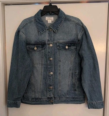 Cristina Martinez Eye Motif Denim Jacket Blue Women's Size Small New with Tags - Image 1 of 4