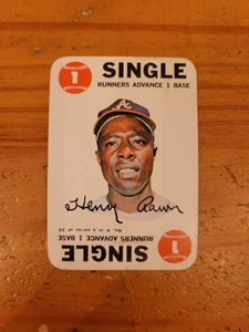 1968 Topps Game Hank Aaron Braves HOF VG-EX - Picture 1 of 1