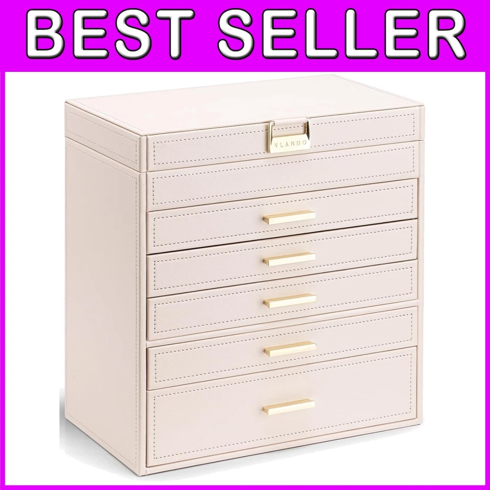 Joyero Rosa Ajustable - Reloj Pulsera Collar Foto 1 de 4