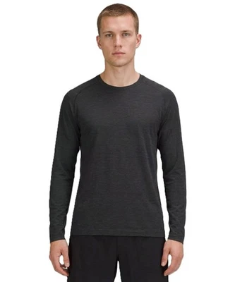 NUEVO CON ETIQUETAS LULULEMON Hombres Metal Vent Tech Manga Larga Carbón Profundo Negro S M L XL XXL $88 Foto 1 de 4