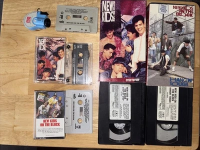 New Kids On The Block Cassette Tape VHS Step By Step No More Games Photos NKOTB - Image 1 of 4