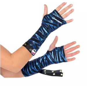 Monster High Fangtastic Glovelettes Child Size 6+ Blue/Black Costume Accessory - Picture 1 of 8