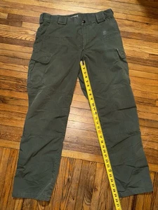 5.11 Tactical Olive Striped Cargo Fatigues Grid Multipocket Combat Pants - Picture 1 of 5