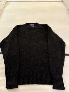 Pendleton Washable Wool Crew Neck Sweater Mens Medium Black - Picture 1 of 7