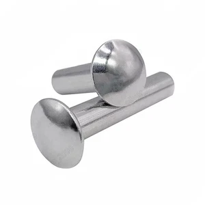 304 Stainless Steel Oval Head Semi - Tubular Rivets M5 M6 M8 - Picture 1 of 11