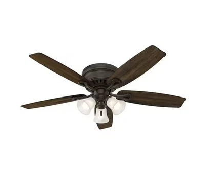 Hunter Oakhurst 52016 52" Ceiling Fan with Light Kit - New Bronze - Image 1 of 4