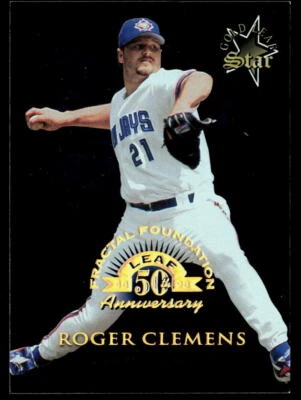 Roger Clemens 1998 Leaf #167    Fractal Foundations    GLS, SN3999 - Image 1 of 2