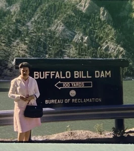 1966 Yellowstone Nationalpark 35 mm Dias Bullalo Bill Dam Schild Reise Lot 6 - Bild 1 von 2