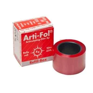 Bausch BK1025 Gelenkfolie ultradünn beidseitig 20mx22mm rot - Bild 1 von 1