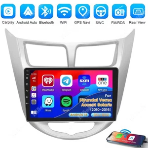 2+32G Android 13 Car Stereo Radio For Hyundai Accent Solaris Verna Apple CarPlay - Picture 1 of 20