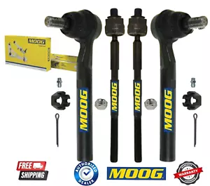 Front Inner & Outer Steering Tie Rods End 4PCS Set Moog For 2006-2010 Hummer H3 - Bild 1 von 1