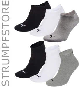 PUMA Socken Sneaker Quarter Sport 3 Paar Damen Herren grau weiß schwarz (882) - Bild 1 von 8