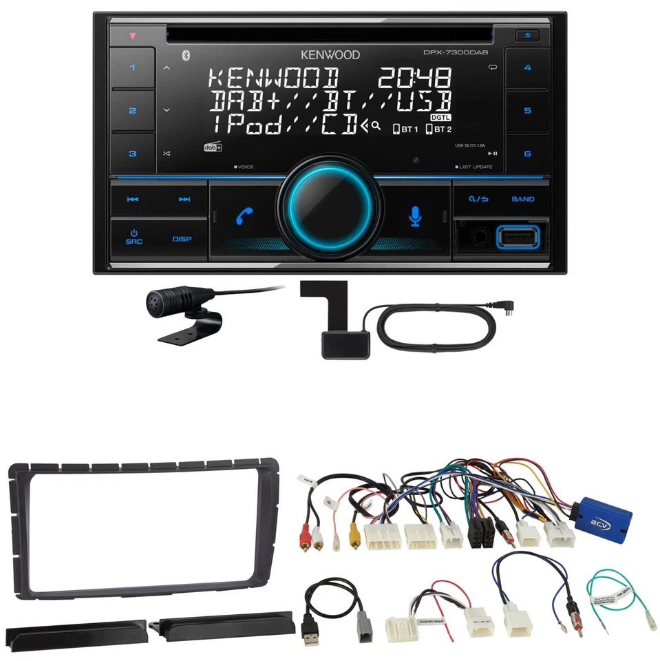 Kenwood DPX-7300DAB Bluetooth DAB CD USB Einbauset für Toyota Hilux ab 2011 - Bild 1 von 1