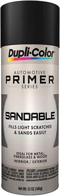 Dupli-Color DAP1698 Sandable Primer Spray Paint - Black Hot Rod- 12 Oz. Aerosol