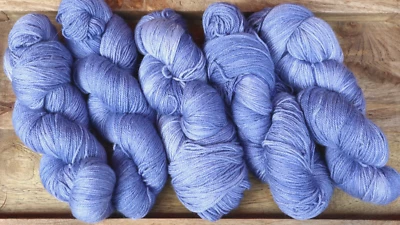 Wolle Handgefärbt je 100 g Strang Merino/Alpaka/Seide - Bild 1 von 4