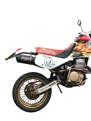 本田 XR600R 1991 - 1999 年 GPR 排气一脚蹬消音器 Furore 认证全新 — 第 1/4 张图片