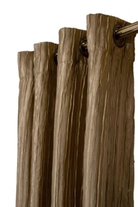 Shikma Light Brown Look DRAPE Crushed Fabric, with lining 60 x 96 inch-Panel - Picture 1 of 2