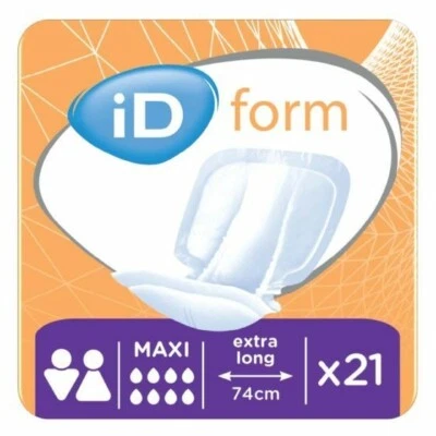 iD Expert Form Maxi Size 3 - Incontinence Pads -Cotton Feel 4 x Packs of 21 (84)