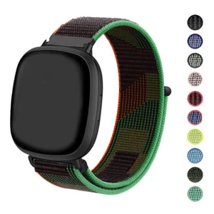 For Fitbit Versa 4 3 Sense Woven Canvas Nylon Strap Sport Wristband Watch Band - Picture 1 of 62