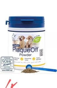 ProDen Plaque Off Powder Dogs 60g - Banish Plaque, Tartar, Bad Breath. - Picture 1 of 5